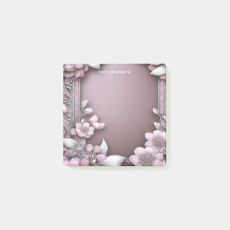 ピンクのフローラPost it Notes ポストイット