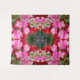ピンクのブガンビリアの花 タペストリー