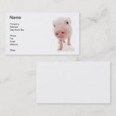 ピンクのブタのコブタの名刺 名刺 (正面/裏面)
