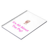 ピンクのブタのノート ノートブック (左側)