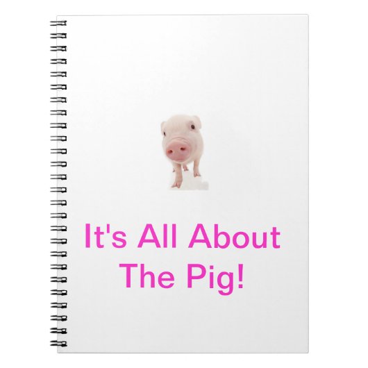 ピンクのブタのノート ノートブック (正面)