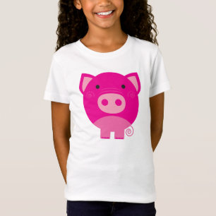ピンクのブタのTシャツおよびギフト Tシャツ