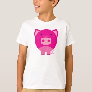 ピンクのブタのTシャツおよびギフト Tシャツ