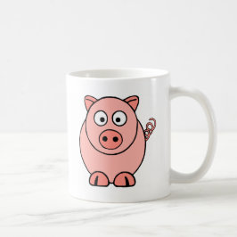 ピンクのブタ コーヒーマグカップ