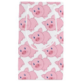 ピンクのブタ スモールペーパーバッグ (正面)