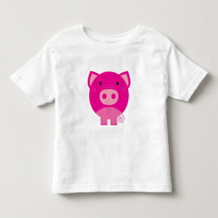 ピンクのブタ トドラーTシャツ