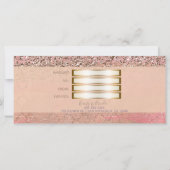 ピンクのブッシュグリッター モロッカン グラム ギフト証明書 (裏面)