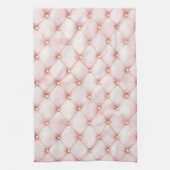 ピンクのブッシュゴールドタフトのブライズシャワー キッチンタオル (縦)