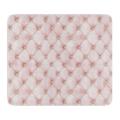 ピンクのブッシュゴールドタフトのブライダルシャワー カッティングボード (正面)