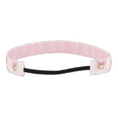 ピンクのブッシュゴールドタフト ブライダルシャワー アスレチックヘッドバンド (裏面)