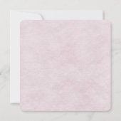 ピンクのブッシュ ダイジー ウェディング デザイン 招待状 (裏面)