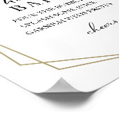 ピンクのブッシュ フラワー幾何学 ミモザ バー サイン (角)