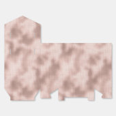 ピンクのブッシュ ローズゴールドのウェディングシャワー 結婚式 フェイバーボックス (見開き)