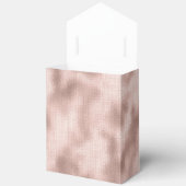 ピンクのブッシュ ローズゴールドのウェディングシャワー 結婚式 フェイバーボックス (見開き)