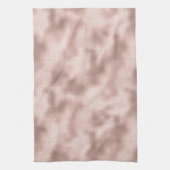 ピンクのブッシュ ローズゴールドのブライズシャワー キッチンタオル (縦)