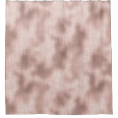 ピンクのブッシュ ローズゴールドのブライズシャワー シャワーカーテン (正面)