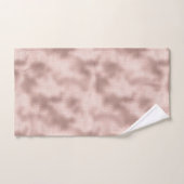 ピンクのブッシュ ローズゴールドのブライズシャワー バスタオルセット (ハンドタオル)