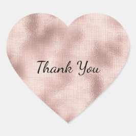 ピンクのブッシュ ローズゴールド ハートシール