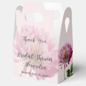 ピンクのブッシュ ワイルド フラワー ブライダル シャワー サンクス フェイバーボックス (オープン)