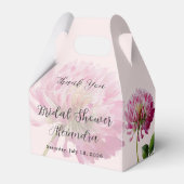 ピンクのブッシュ ワイルド フラワー ブライダル シャワー サンクス フェイバーボックス (正面サイド)