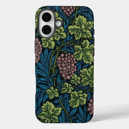 ピンクのブドウの房のあるブドウのつる Case-Mate iPhoneケース (裏面)