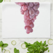 ピンクのブドウ キッチンタオル (折り畳み)