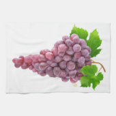 ピンクのブドウ キッチンタオル (横)