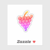 ピンクのブドウ シール (シート)