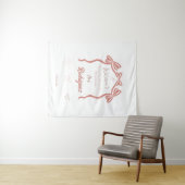 ピンクのブライダルシャワーの歓迎 タペストリー (インサイチュ(横))