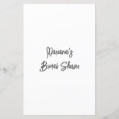 ピンクのブライダルシャワーゲーム彼は彼女が言った (裏面)