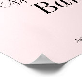 ピンクのブライダルシャワーデザートバー ポスター (角)