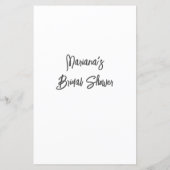 ピンクのブライダルシャワー単語スクランブルゲーム (裏面)