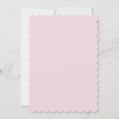 ピンクのブライダルシャワー招待 招待状 (裏面)