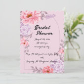 ピンクのブライダルシャワー招待 招待状 (スタンド正面)