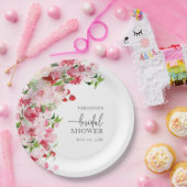 ピンクのブライダルシャワー ペーパープレート (パーティー)