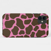 ピンクのブラウンのキリンの点はiPhone 5の箱を印刷します Case-Mate iPhoneケース (裏面(横))