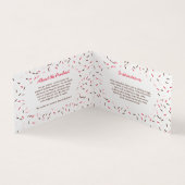 ピンクのブラウンは手製のクッキーの組合せを振りかけます 名刺 (内部)