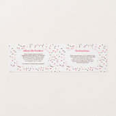 ピンクのブラウンは手製のクッキーの組合せを振りかけます 名刺 (内部フラット)