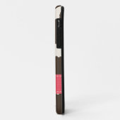 ピンクのブラウン牛プリント Case-Mate iPhoneケース (裏面/左)