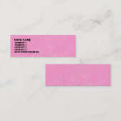ピンクのブラシのテクスチカスタマイズャ –  スキニー名刺 (正面/裏面)
