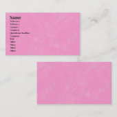 ピンクのブラシのテクスチャ 名刺 (正面/裏面)
