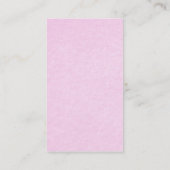 ピンクのブラシスクモダンリフェミニンプ 名刺 (裏面)