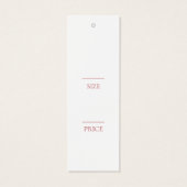 ピンクのブラシストロークつるラベル (裏面)