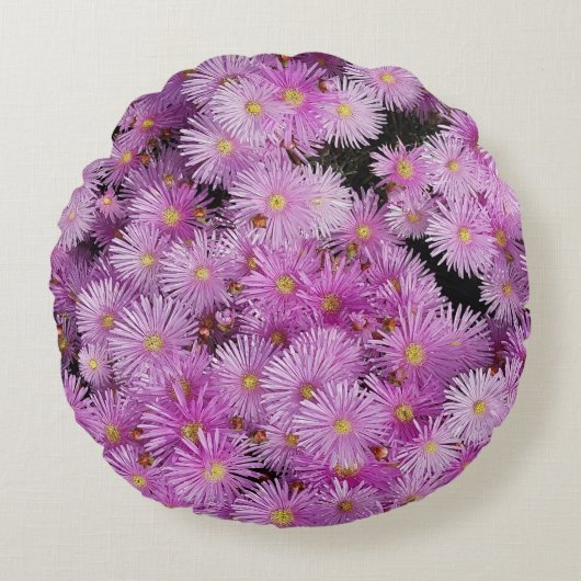 ピンクのブリスハギー枕 ラウンドクッション (正面)