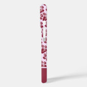 ピンクのブルゴーニュの水の色のポープリントドッグフォトケース Case-Mate iPhoneケース (裏面 / 左)