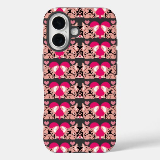 ピンクのブルドッグ Case-Mate iPhoneケース (裏面)