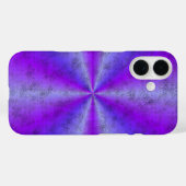 ピンクのブルーレインボーイン象のスキンレザーオプション Case-Mate iPhoneケース (裏面 (横))