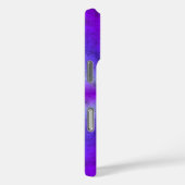 ピンクのブルーレインボーイン象のスキンレザーオプション Case-Mate iPhoneケース (裏面 / 右)