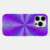 ピンクのブルーレインボーイン象のスキンレザーオプション Case-Mate iPhoneケース (裏面 (横))
