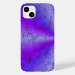 ピンクのブルーレインボーイン象のスキンレザーオプション Case-Mate iPhone 14 PLUSケース